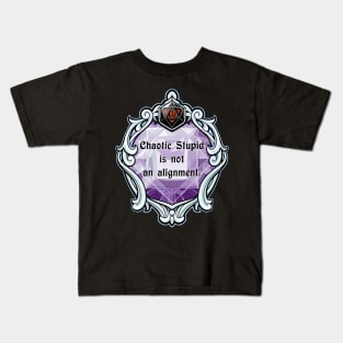 Amulet Chaotic Stupid is Not an Alignment Kids T-Shirt